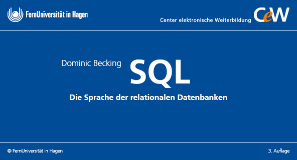 Abbildung: Startseite des Kurses 'SQL - Die Sprache der relationalen Datenbanken' von Dominic Becking