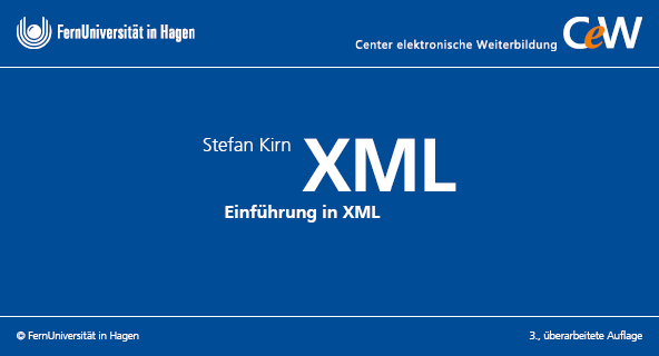 Abbildung: Startseite des Kurses 'Einführung in XML' von Gerhard Klett